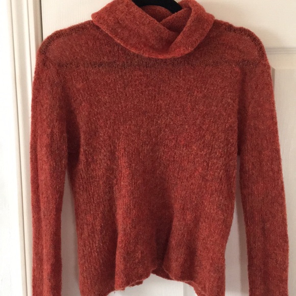 ‼️Gone Soon‼️ Free People Wool Orange Turtleneck - Picture 2 of 7